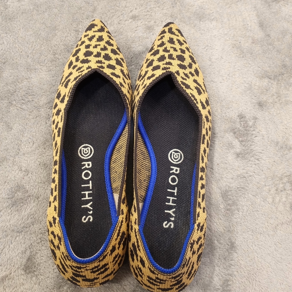 Rothy's Leopard Print Women's Flats Size 9 - Picture 5 of 11